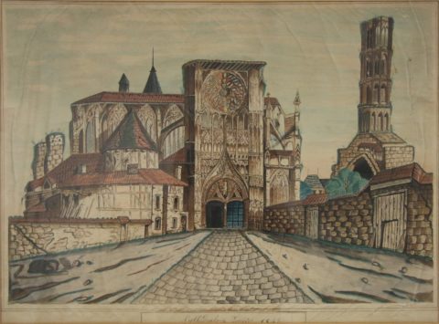 MBA Limoges. Vue cathédrale en 1842 – Copie