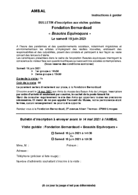 bulletin bernardaud