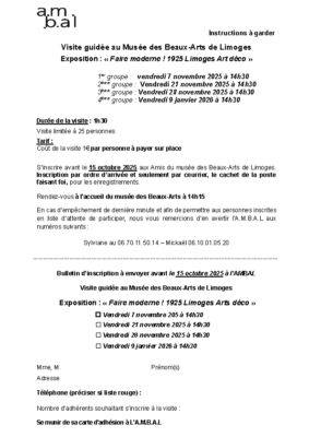 bulletin BAL