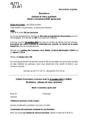 bulletin brantome