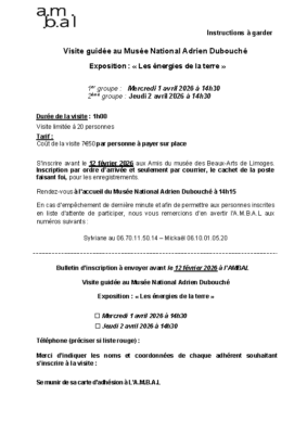 bulletin A Dubouché